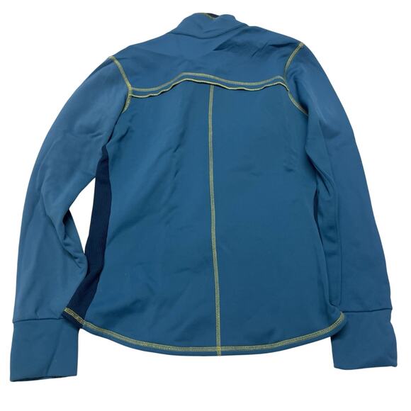 Title Nine Sweater Women's Medium Blue Full Zip Fleece Lined Athletic - Picture 2 of 7